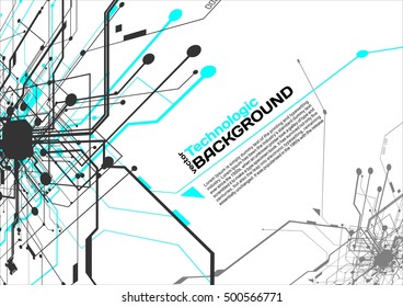 hi-tech circuits industrial abstract background electronic 