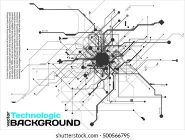 hi-tech circuits industrial abstract background electronic 