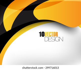 hi-tech clean abstract wave elements corporate business background eps10 vector 