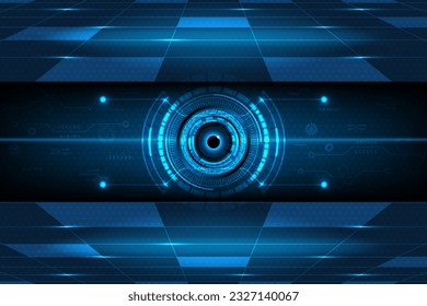 Hi-tech communication concept, Vector illustration of abstract technology background