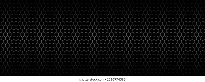 Hi-tech Cyber Hexagon Sci-Fi Game Banner Grid. Nano Shield Pattern. Vector Illustration. Hexagonal Abstract Technology Background. Hexagons Pattern for Hi-Tech Communication Design. 