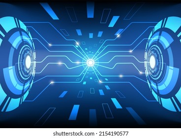 Hi-tech data transfer Abstract technology background