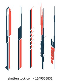 Hi-Tech detailed line elements part one