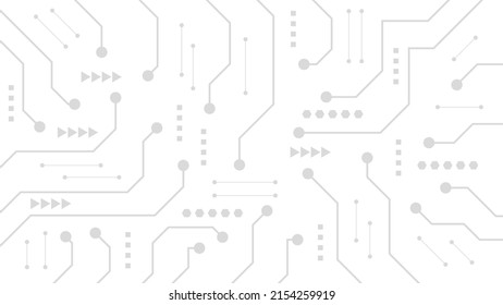 Hi-tech digital circuit board. AI pad and electrical lines connected on white background. futuristic technology design element concept
