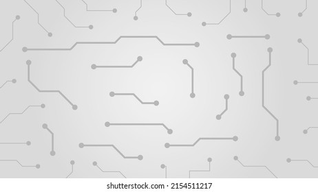 Hi-tech digital circuit board. AI pad and electrical lines connected on white background. futuristic technology design element concept
