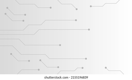 Hi-tech digital circuit board. AI pad and electrical lines connected on white lighting background