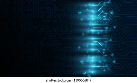 Hi-tech digital communication concept on the dark blue background for infographic. Abstract digital background 