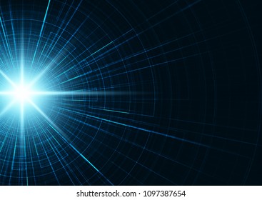 Hi-tech Digital Future Light Background,Sci fi and technology Concept design,Vector illustration.