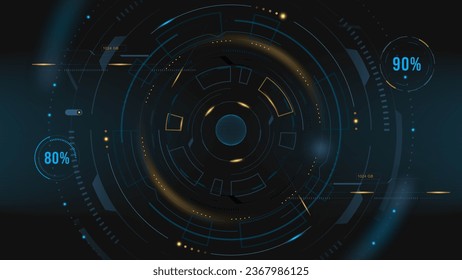 Hi-tech digital green technology futuristic circuit digital. Abstract futuristic curve digital line design.Modern futuristic design.Digital landscape pattern technology.Vector illustration.