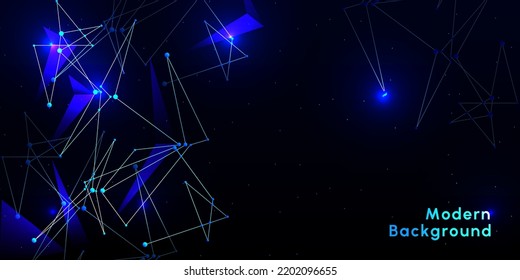 Color de gradiente dinámico creativo digital de alta tecnología en el fondo de la ilustración hexagonal futurista de negocios