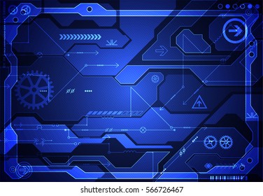 Hi-tech digital technology and engineering background. Vector