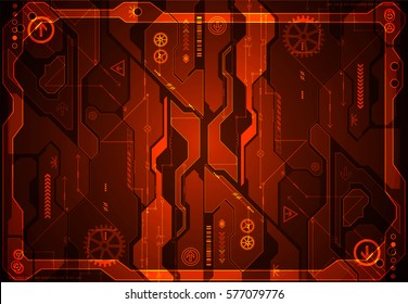 Hi-tech digital technology and engineering background. Vector