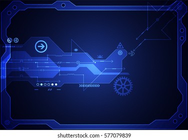 Hi-tech digital technology and engineering background. Vector