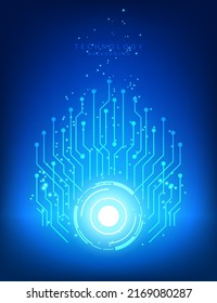 Hi-tech digital technology futuristic circuit digital. Abstract futuristic design. artificial intelligence. Modern futuristic design. Abstract technology vector illustration background.