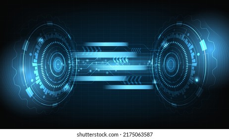 Tecnología digital de alta tecnología de circuito futurista digital. Resumen de diseño futurista. inteligencia artificial. Diseño futurista moderno. Resumen del fondo de la ilustración vectorial de la tecnología.