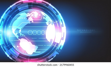 Hi-tech digital technology futuristic circuit digital. Abstract futuristic design. artificial intelligence. Modern futuristic design. Global network connection technology. vector illustration.