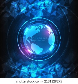 Hi-tech digital technology futuristic circuit digital. Abstract futuristic design. artificial intelligence. Modern futuristic design. Global network connection technology. vector illustration.
