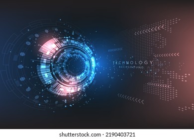 Hi-tech digital technology futuristic circuit digital. Abstract futuristic design. artificial intelligence. Modern futuristic design. Global network connection technology. vector illustration.