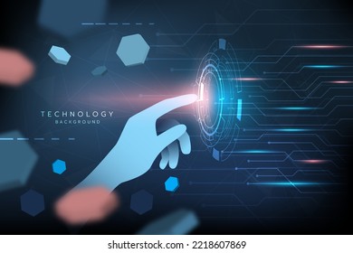 High-Tech Digital-Technologie futuristische Schaltung digital. Abstraktes futuristisches Design. künstliche Intelligenz. Modernes futuristisches Design. Abstrakte Technologie, Vektorgrafik-Hintergrund.