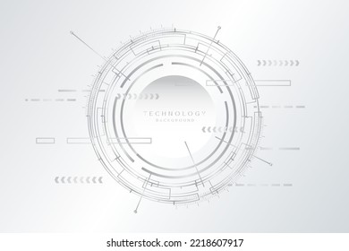 Tecnología digital de alta tecnología de circuito futurista digital. Resumen de diseño futurista. inteligencia artificial. Diseño futurista moderno. Resumen del fondo de la ilustración vectorial de la tecnología.