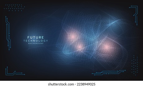 Hi-tech digital technology futuristic circuit digital. Abstract futuristic design. artificial intelligence technology. Modern futuristic design. Abstract technology vector illustration background.