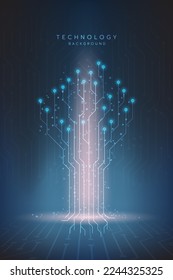 Hi-tech digital technology futuristic circuit digital. Abstract futuristic design. artificial intelligence technology. Modern futuristic design. Abstract technology vector illustration background.