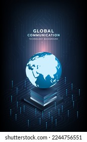 Hi-tech digital technology futuristic circuit digital. Abstract futuristic design. artificial intelligence. Modern futuristic design. Global network connection technology. vector illustration.