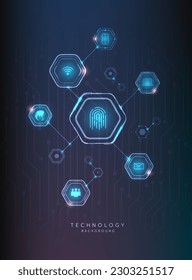 Tecnología digital de alta tecnología de circuito futurista digital. Resumen de diseño futurista. inteligencia artificial. Diseño futurista moderno. Tecnología de conexión de red global. ilustración vectorial.