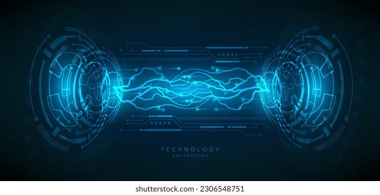 Hi-tech digital technology futuristic circuit digital.Abstract futuristic design. artificial intelligence.Modern futuristic design.Cloud computing Abstract technology vector illustration background.