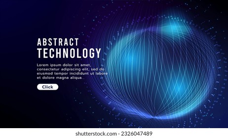 High-Tech Digital-Technologie futuristische Schaltung digital. Abstrakte futuristische Kurve Digital Line Design.Modernes futuristisches Design.Digitale Landschaftsmuster Technologie.Vektorgrafik.