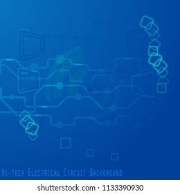 Hi-tech electrical circuit background