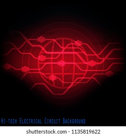 Hi-tech electrical circuit background