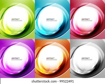Hi-tech flowing swirl energy backgrounds