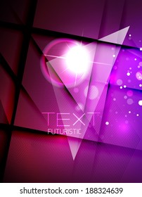 Hi-tech futuristic abstract blurred flares and colors