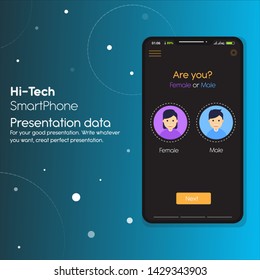 Hi-Tech gender selection menu for your smartphone or mobile application, you can use this for your website too.