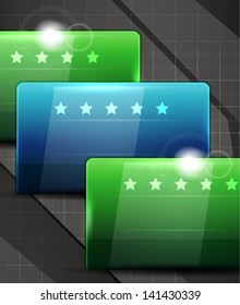 Hi-tech glossy vector futuristic shapes