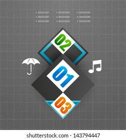 Hi-tech glossy vector futuristic shapes