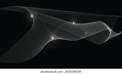 Hi-Tech gradient wave abstract background
