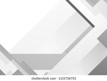 Hi-tech grey corporate abstract minimal background. Geometric vector design