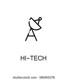 Hi-tech icon. Single high quality outline symbol for web design or mobile app. Thin line sign for design logo. Black outline pictogram on white background