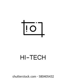 Hi-tech icon. Single high quality outline symbol for web design or mobile app. Thin line sign for design logo. Black outline pictogram on white background