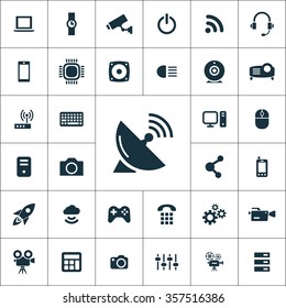 hi-tech Icons Vector set