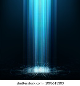 Hi-tech Light Digital Speed Line Technology Background,future and network Concept design,Vector Illustration.