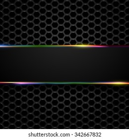 Hi-Tech Metallic Background Vector Design