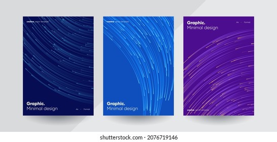 Hi-tech minimal covers design. Annual report template.