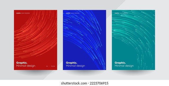 Hi-tech minimal covers design. Annual report template.