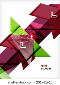 Plantilla de diseño moderno de alta tecnología - líneas geométricas rectas futuristas y modernas con formas en 3d brillante con sombras