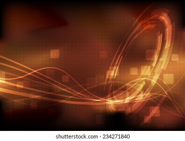 Hi-tech modernistic energy technology background. Vector illustration