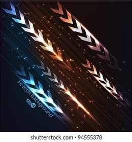 Hi-tech mosaic background or business card. EPS10