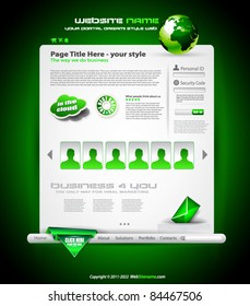 Hitech Style business website template for elegant corporate sites with a lot of desgin elements included. Shadows are transparent.